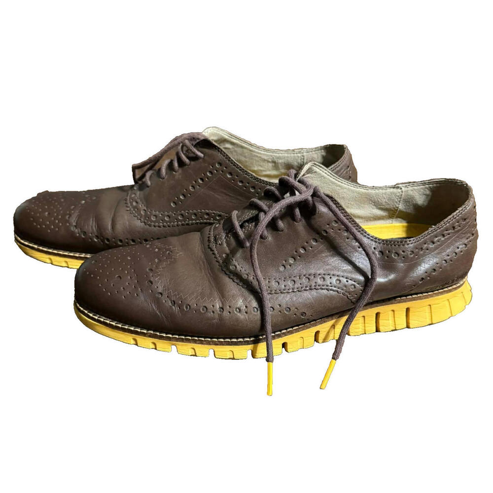 Cole Haan Zerogrand Wingtip Oxford C31168 (Bracken/Golden Rod) US Size 9.5